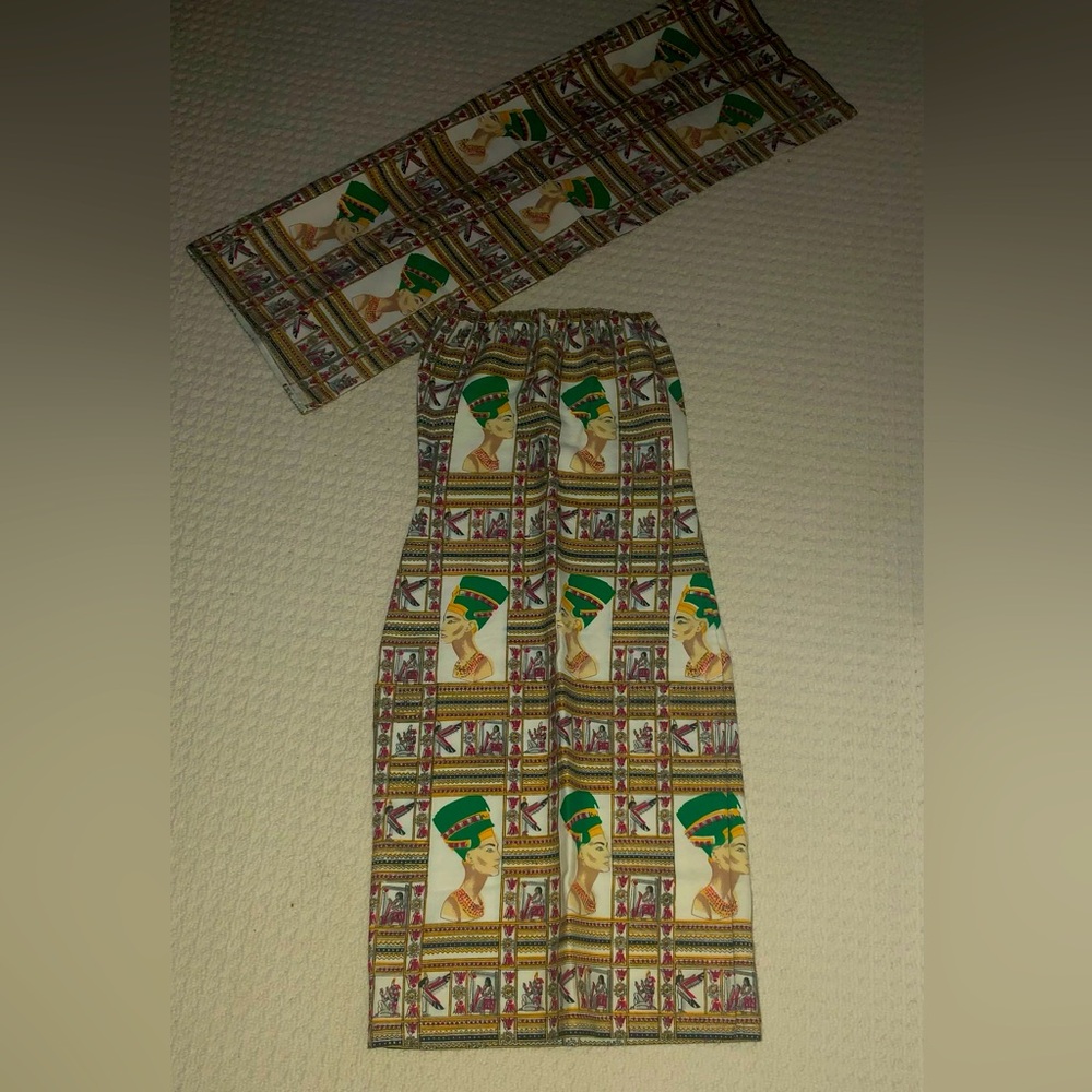 Egyptian Vintage Dress + Shawl